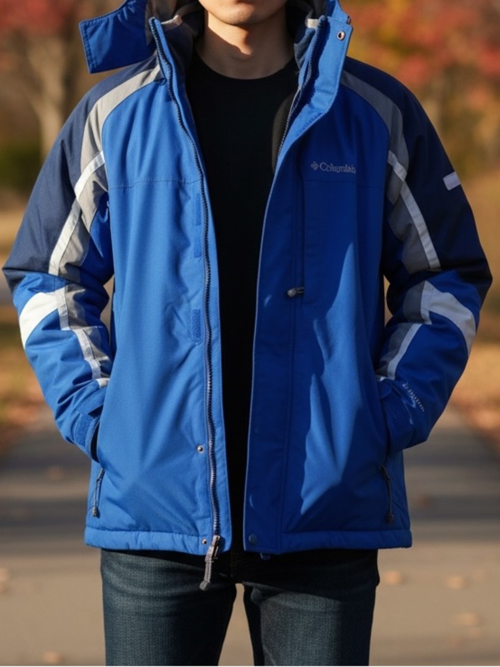 Columbia Men’s Royal Blue and Navy Insulated Puffer Jacket